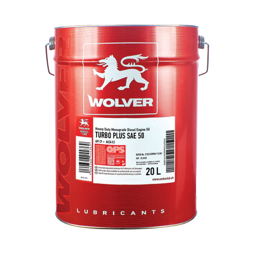 TURBO PLUS SAE 50 20 LT